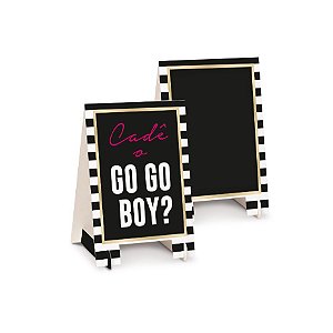 Kit Cavalete Decoração De Mesa Festa Despedida de Solteira - 2 unidades - Cromus - Rizzo Festas