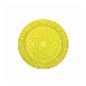 Prato Bolo Descartável 15cm Amarelo 10 unidades Trik Trik