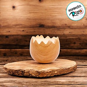 Enfeite Decorativo de Resina - Ovo Quebrado - 9cm - 1 unidade - Cromus - Rizzo