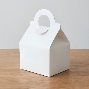 Caixa Sacolinha AS5 (6cm x 8cm x 8cm) Branco 10 unidades Assk Rizzo Embalagens