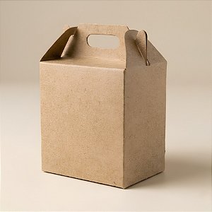 Caixa Sacolinha S2 (14cm x 11cm x 6cm) Kraft 10 unidades Assk Rizzo Embalagens