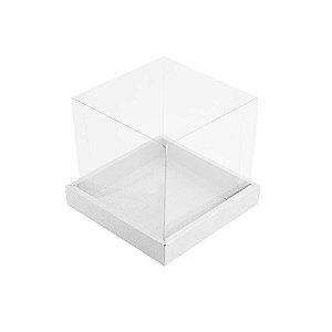 Caixa para Panetone 250g (12cm x 12cm x 12cm) Branca 05 unidades Assk Rizzo Confeitaria