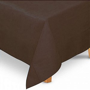 Toalha de Mesa Quadrada em TNT (80cm x 80cm) Marrom 5 unidades - Best Fest