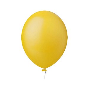 Balão de Festa Liso - Amarelo - Happy Day - Rizzo