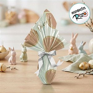 Saco Express 35x35cm para Ovos de 250g a 350g - Tonal Terracota Suave - 5 unidades - Cromus - Rizzo