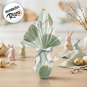 Saco Express 35x35cm para Ovos de 250g a 350g - Tonal Verde - 5 unidades - Cromus - Rizzo