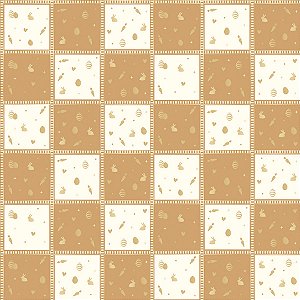 Folha para Ovos de Páscoa Perolado Quinn Marrom 69x89cm - 25 unidades - Cromus - Rizzo