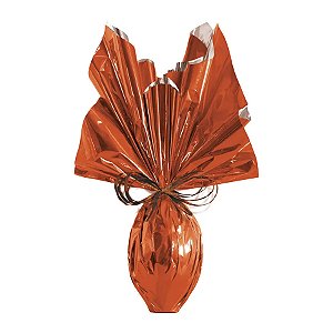 Folha para Ovos de Páscoa Metalizado Terracota 69x89cm - 25 unidades - Cromus - Rizzo
