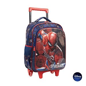 Mochila Escolar Com Rodinhas - Spider Man - Disney Original - 1 unidade - Rizzo