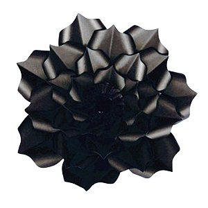Flor de Papel Decoração Festa - Flor do Campo 32cm P Preta - Decora Doces - Rizzo Festas
