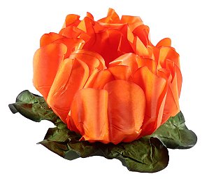 Forminha para Doces Finos - Rosa Maior Laranja 40 unidades - Decora Doces - Rizzo Festas