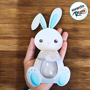 Caixa Coelho Fofura Pipo Para Meio Ovo De 50g - 11,5x2,5x22cm - 10 unidades - Cromus - Rizzo
