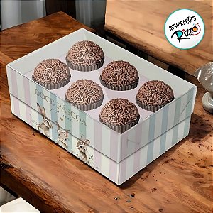 Caixa Com Visor Para Docinhos - Doce Páscoa - 8 unidades - Cromus - Rizzo