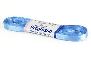 Fita de Cetim Progresso 7mm nº1 - 10m Cor 246 Azul Celeste - 01 unidade