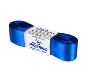 Fita de Cetim Progresso 22mm nº5 - 10m Cor 214 Azul Royal - 01 unidade