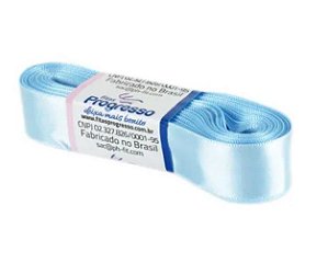 Fita de Cetim Progresso 22mm nº5 - 10m Cor 212 Azul Bebê - 01 unidade