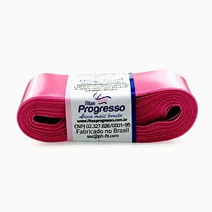 Fita de Cetim Progresso 50mm nº12 - 10m Cor 240 Rosa Escuro - 01 unidade