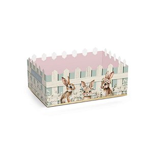 Caixote de Papel Cartão Cerquinha - Doce Páscoa - 1 unidade - Cromus - Rizzo