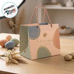 Sacola Premium Para Caixa Meio Ovo - Tonal - 22x20x14cm - 1 unidade - Cromus - Rizzo