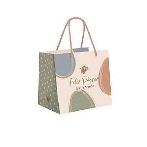 Sacola Premium Para Caixa Meio Ovo - Tonal - 22x20x14cm - 1 unidade - Cromus - Rizzo