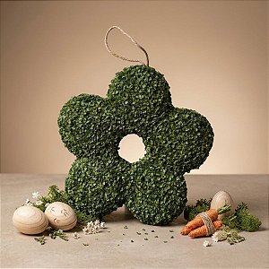 Guirlanda de Flores - Verde - 26cm - 1 unidade - Rizzo