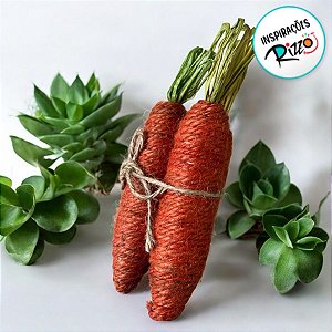 Enfeite Decorativo de Páscoa - Cenouras - 19cm - 1 unidade - Rizzo