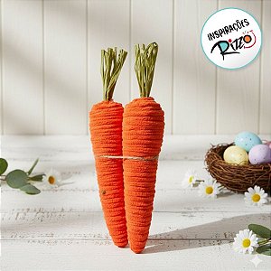 Enfeite Decorativo de Páscoa - Cenouras - 23cm - 1 unidade - Rizzo