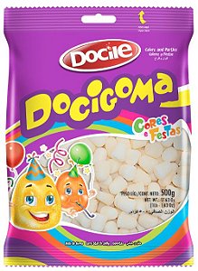 Bala de Goma Tradicional Branco Docigoma 500g - Docile - Rizzo Embalagens