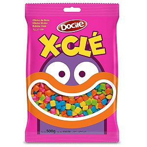 Chiclete X-CLÉ Colorido - 500g - Docile - Rizzo Embalagens