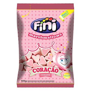 Marshmallow Coracao 500g - Fini - Rizzo Embalagens