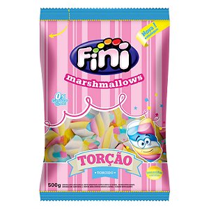 Marshmallow Torcao 3 Cores 500g - Fini - Rizzo Embalagens