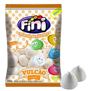 Marshmallow Vulcao Branco 250g - Fini - Rizzo Embalagens