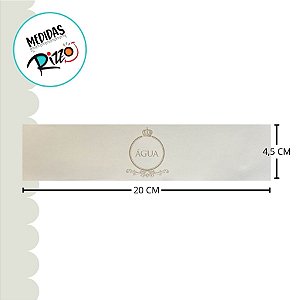 Adesivo Rótulo de Garrafa - Casamento Clássico - 12 unidades - Cromus - Rizzo