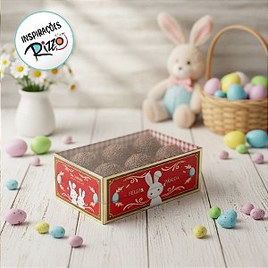 Caixa Com Visor Para Docinhos - Contos de Páscoa - 8 unidades - Cromus - Rizzo