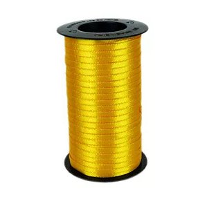 Fita de Cetim Carretel Progresso 4mm nº00 - 100m Cor 038 Amarelo Ouro - 01 unidade