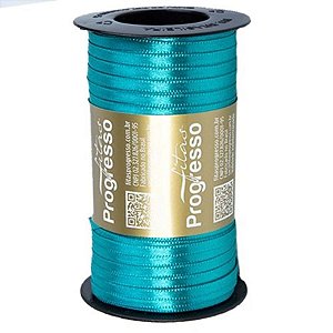 Fita de Cetim Carretel Progresso 4mm nº00 - 100m Cor 1102 Jade - 01 unidade