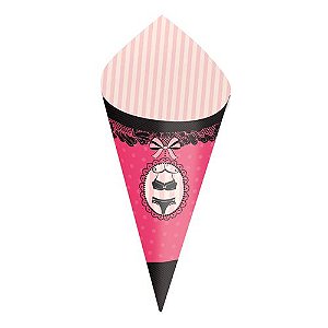 Mini Cone Festa Chá de Lingerie - 24 unidades - Cromus - Rizzo Festas