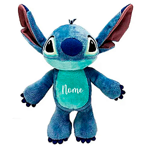 Pelúcia Lilo & Stitch Personalizado com Nome na Barriga - 20 cm - 1 unidade - Disney - Rizzo