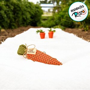 Enfeite Decorativo de Páscoa - Cenoura Laranja com Bolinhas - 24cm - 1 unidade - Cromus - Rizzo