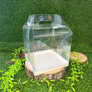 Caixa de PVC com Fundo Branco - 19,5x19,5x20cm - 10 unidades - Rizzo