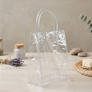 Sacola Transparente Botão - 20x7x25cm - 10 unidades - Rizzo