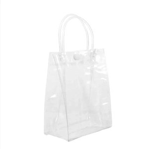 Sacola Transparente Botão - 23x11x33cm - 10 unidades - Rizzo