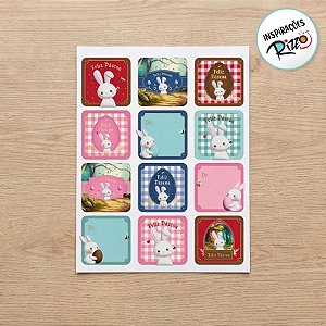 Etiquetas Adesivas - Contos De Páscoa - 4cm - 24 unidades - Cromus - Rizzo