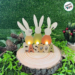 Enfeite Decorativo de Páscoa com Luz - 20cm - 1 unidade - Rizzo
