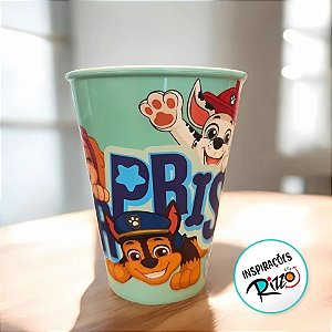 Copo Plástico Patrulha Canina - Azul  - 280ml - 1 unidade - Plasútil - Rizzo