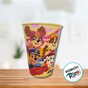 Copo Plástico Patrulha Canina - Amarelo - 280ml - 1 unidade - Plasútil - Rizzo