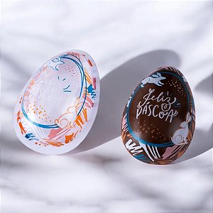 Blister Decorado com Transfer para Chocolate - Páscoa Ovo 350g - BLP0196 01 - 1 unidade - Stalden - Rizzo