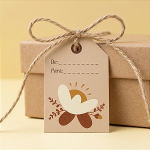 Tag Decorativa De Páscoa - De/Para Nude - Ref 2331 - 6x4cm - 15 unidades - Stickr - Rizzo
