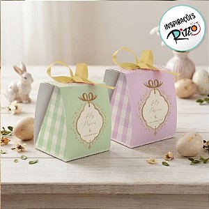 Caixa Para Lembrancinhas De Páscoa - Quinn Compose - 8x7x9,5cm - 10 unidades - Cromus - Rizzo