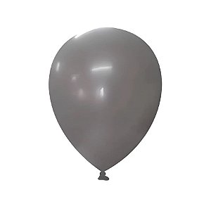 Balão de Festa Látex Liso - Cinza - 1 unidade - FestBall - Rizzo